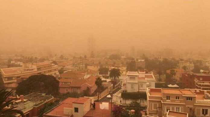 Calima en Canarias